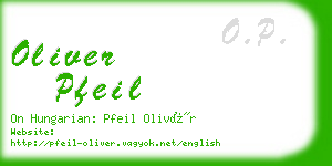 oliver pfeil business card